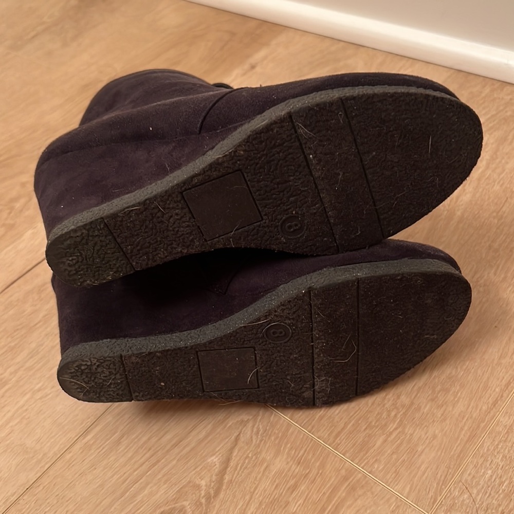Microsuede Wedge Bootie - Picture 4 of 4